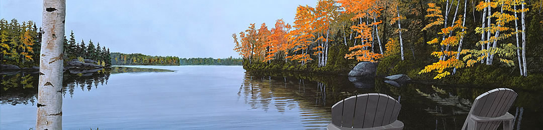 muskoka chair painting northern ontario, muskoka